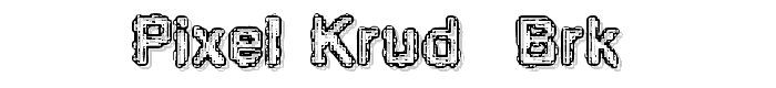 Pixel Krud (BRK) font
